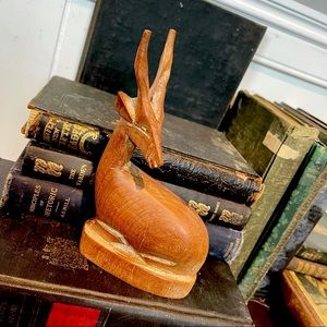 vintage handmade thomson’s gazelle sculpture